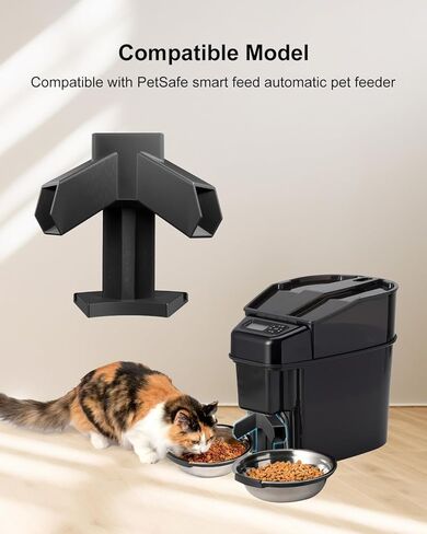 موزع طعام القطط متوافق مع التغذية الذكية PetSafe، مقسم وجبات الحيوانات الأليفة في اتجاهين، موزع طعام الكلاب سهل التركيب والتغذية المتوازنة in Kuwait
