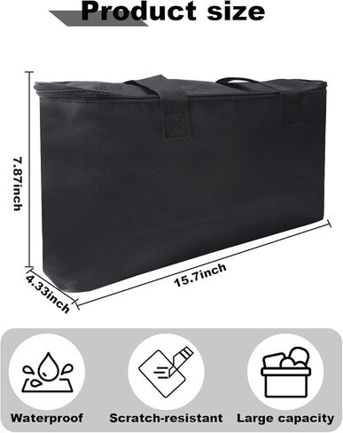 حقيبة حمل لمحمصة الخبز النحيفة المكونة من شريحتين من بيلا، عبوة واحدة من حقيبة محمولة مقاومة للحرارة ومقاومة للماء لشريحتين، تناسب 35165-063A/35117/35164-063A/35163-063A، صديقة للتخزين (المحمصة غير متضمنة) in Kuwait