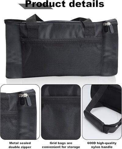 حقيبة حمل لمحمصة الخبز النحيفة المكونة من شريحتين من بيلا، عبوة واحدة من حقيبة محمولة مقاومة للحرارة ومقاومة للماء لشريحتين، تناسب 35165-063A/35117/35164-063A/35163-063A، صديقة للتخزين (المحمصة غير متضمنة) in Kuwait