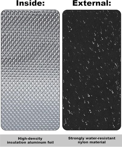 حقيبة حمل لمحمصة الخبز النحيفة المكونة من شريحتين من بيلا، عبوة واحدة من حقيبة محمولة مقاومة للحرارة ومقاومة للماء لشريحتين، تناسب 35165-063A/35117/35164-063A/35163-063A، صديقة للتخزين (المحمصة غير متضمنة) in Kuwait