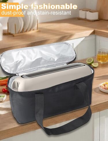 حقيبة حمل لمحمصة الخبز النحيفة المكونة من شريحتين من بيلا، عبوة واحدة من حقيبة محمولة مقاومة للحرارة ومقاومة للماء لشريحتين، تناسب 35165-063A/35117/35164-063A/35163-063A، صديقة للتخزين (المحمصة غير متضمنة) in Kuwait