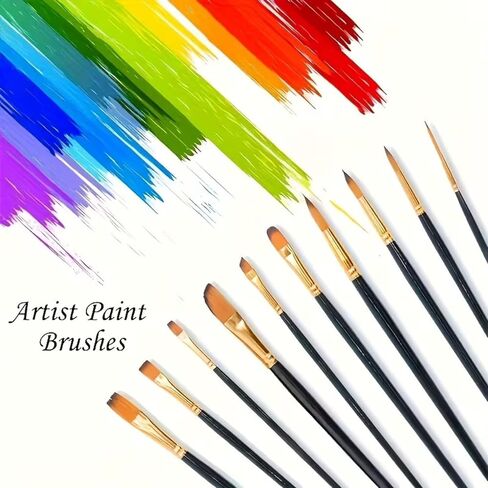 12Pcs Artist Paintbrush Oil Painting Watercolor Set, Suitable for Painting, Drawing in Saudi Arabia