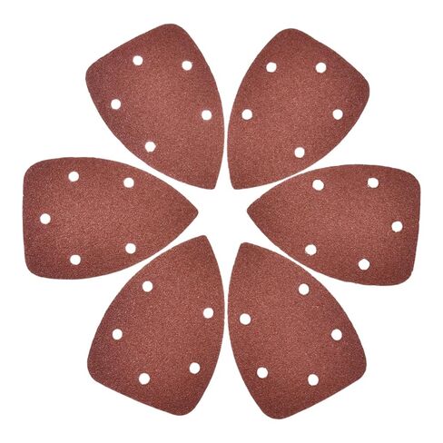 Mouse Sander Sandpaper 40 Grit 6 Hole 30 Pcs | Hook & Loop, Aluminum Oxide, Tear-Resistant, Wet & Dry, Detail Mouse Sander Pads for Most Mouse Sanders & Detail Sanders in Kuwait