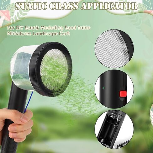 مجموعة أدوات توزيع العشب الثابتة من Warmtree مع مقبض مضاد للانزلاق وعشب ألوان 5 × 30 جم، 49 قطعة من الزهور الملونة المصغرة، لوازم الديوراما لمجموعة نماذج التضاريس ذات المناظر الطبيعية الخلابة DIY in Kuwait