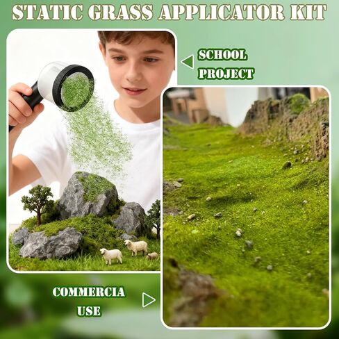 مجموعة أدوات توزيع العشب الثابتة من Warmtree مع مقبض مضاد للانزلاق وعشب ألوان 5 × 30 جم، 49 قطعة من الزهور الملونة المصغرة، لوازم الديوراما لمجموعة نماذج التضاريس ذات المناظر الطبيعية الخلابة DIY in Kuwait