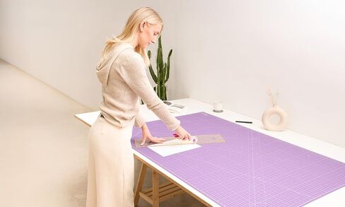 Elan Cutting Mat 36x60 Pink & Purple, Extra Large Self Healing Cutting Mat 36 x 60 Inch, 5-Ply Craft Board Pink, Hobby Board for Sewing and Quilting in Saudi Arabia