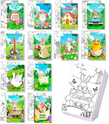 6 Packs Valentine's Day Pre Drawn Canvas to Paint， 8x10 in Pre Printed Canvas Boards, Pre Stretched Outline Painting Kits for Beginners, Adults, Party Favors & Romantic Craft Activities in Saudi Arabia