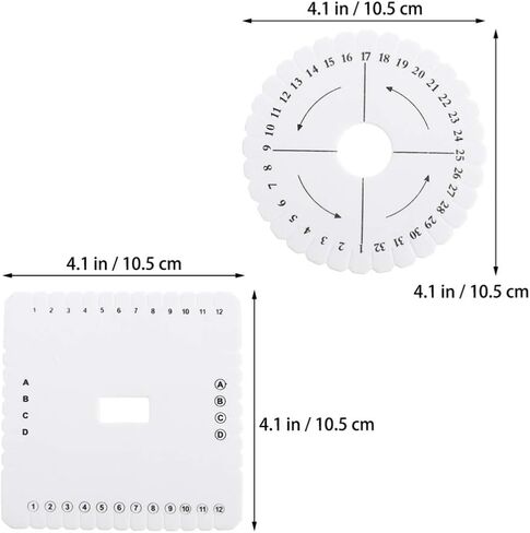 VOSAREA 4pcs Practical Beading Cord Disc Braiding Board Handmade Weaving Disk Plate in Saudi Arabia