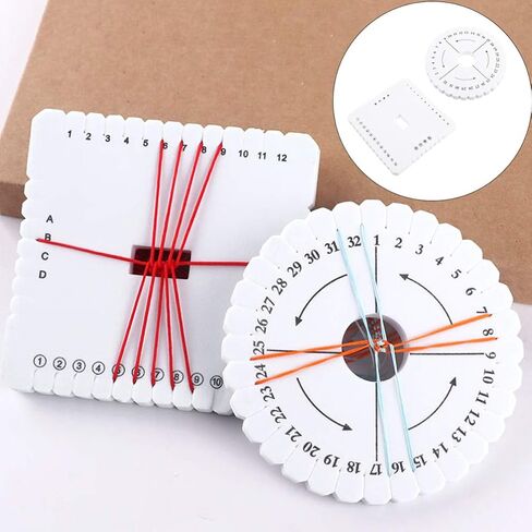 VOSAREA 4pcs Practical Beading Cord Disc Braiding Board Handmade Weaving Disk Plate in Saudi Arabia