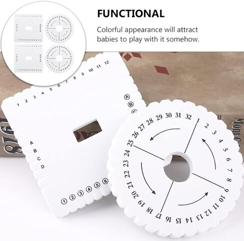 VOSAREA 4pcs Practical Beading Cord Disc Braiding Board Handmade Weaving Disk Plate in Saudi Arabia