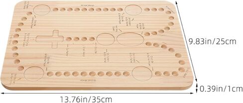 Garneck Wooden Bead Board: 13. 7inch Rosary Making Tray Beading Organizer Board for DIY Bracelet Necklace Jewelry Making Supplies Kit in Saudi Arabia