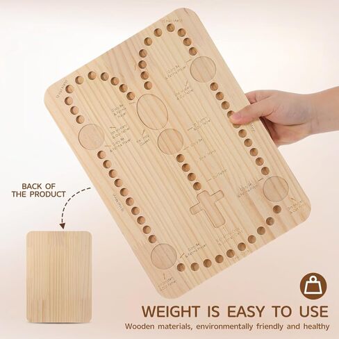 Garneck Wooden Bead Board: 13. 7inch Rosary Making Tray Beading Organizer Board for DIY Bracelet Necklace Jewelry Making Supplies Kit in Saudi Arabia