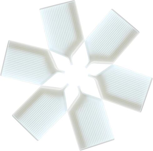 6 قطع من صواني الرسم الفنية الماسية البلاستيكية، صينية فرز الخرز، ملحقات وأدوات تنظيم صينية حجر الراين للحرف اليدوية in Kuwait