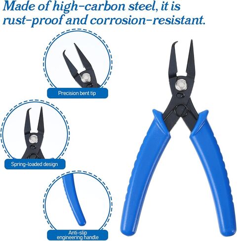 Split Ring Pliers Split Ring Pliers for Jewelry Making, Jump Rings Opener Tool Keychain for Opening, Key Rings, Stainless Steel Jewelries Tools for Jewelry Making in Saudi Arabia