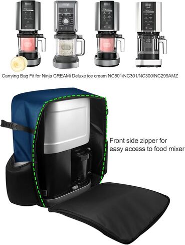 CREAMi Deluxe Maker Storage Bag Ice Cream Maker Travel Bag Heavy duty Waterproof Oxford Cloth Carrying Case for Ninja CREAMi Deluxe Ice Cream NC501/NC301/NC300/NC299AMZ in Saudi Arabia