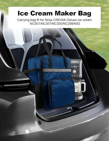 CREAMi Deluxe Maker Storage Bag Ice Cream Maker Travel Bag Heavy duty Waterproof Oxford Cloth Carrying Case for Ninja CREAMi Deluxe Ice Cream NC501/NC301/NC300/NC299AMZ in Saudi Arabia