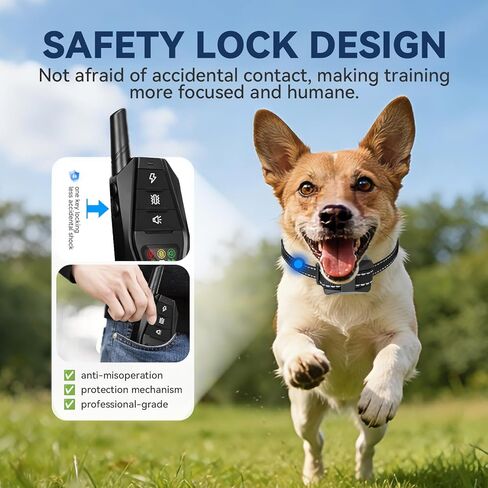 CanineJoy طوق صدمات للكلاب الصغيرة جدًا، نطاق 3300 قدم، طوق تدريب للكلاب خفيف للغاية مع جهاز تحكم عن بعد للكلاب المتوسطة الصغيرة 5-15 رطل، طوق إلكتروني مقاوم للماء وقابل لإعادة الشحن IPX7 in Kuwait