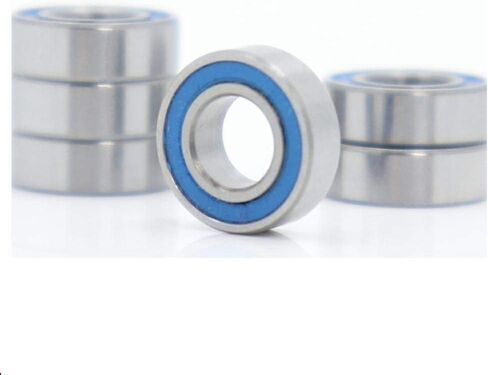 منتجات نقل الطاقة 6 قطع محامل R166-2RS لهواية RC سيارة شاحنة زرقاء مختومة بوصة ABEC-3 R166RS محمل كروي أجزاء R166 محامل كروية in Kuwait