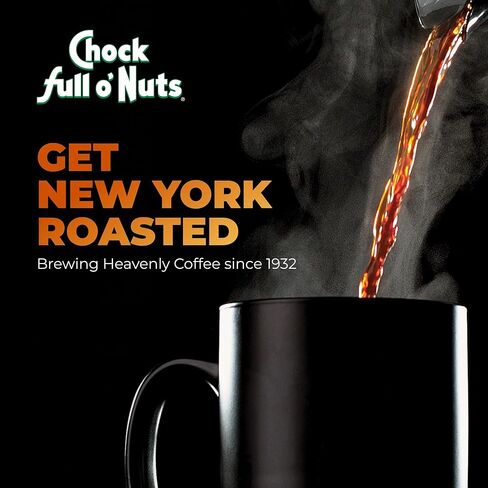 كبسولات Keurig K-Cup الكولومبية من Chock Full o 'Nuts لمصانع البيرة Keurig - أرابيكا ممتازة، مشوي متوسط ​​- خدمة فردية - 4 عبوات من 24 علبة K-Cup in Saudi Arabia
