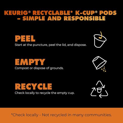 كبسولات Keurig K-Cup الكولومبية من Chock Full o 'Nuts لمصانع البيرة Keurig - أرابيكا ممتازة، مشوي متوسط ​​- خدمة فردية - 4 عبوات من 24 علبة K-Cup in Saudi Arabia
