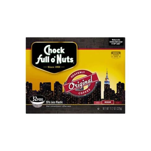 كبسولات Keurig K-Cup الكولومبية من Chock Full o 'Nuts لمصانع البيرة Keurig - أرابيكا ممتازة، مشوي متوسط ​​- خدمة فردية - 4 عبوات من 24 علبة K-Cup in Saudi Arabia