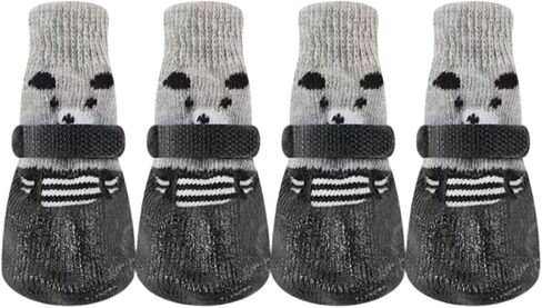 أحذية للكلاب، جوارب مقاومة للماء وجيدة التهوية مع نعل مضاد للانزلاق، أحذية للكلاب في الهواء الطلق مقاومة للاهتراء للتنزه سيرًا على الأقدام والجري_M (أحمر) in Kuwait