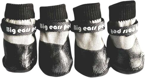 Dog Boots Waterproof Breathable Socks with Anti-Slip Sole,Wear-Resistant Outdoor Dog Shoes for Hiking and Running_M(Red) in Saudi Arabia