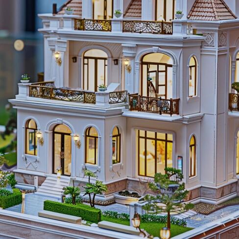 4 قطع من DOITOOL مصباح جداري لبيت الدمى صغير عتيق لبيت الدمى مصابيح زخرفية صغيرة لتزيين طاولة الرمل ذات المناظر الطبيعية الصغيرة - ذهبي in Kuwait