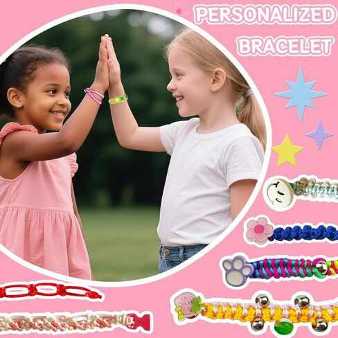 Frehapkids Friendship Bracelet Making Kit for Girls 8-12, Arts and Crafts Supplies String Bracelets Jewelry Maker Tool, Birthday Christmas Easter Gifts Toys for 8 9 10 11 12 Year Old Kids in Saudi Arabia