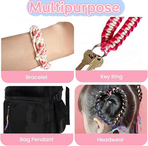 Frehapkids Friendship Bracelet Making Kit for Girls 8-12, Arts and Crafts Supplies String Bracelets Jewelry Maker Tool, Birthday Christmas Easter Gifts Toys for 8 9 10 11 12 Year Old Kids in Saudi Arabia