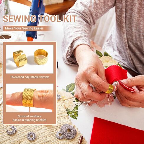 36Pcs Sewing Tool Set, Big Eye Steel Sewing Needles Kit Sewing Kit, Portable DIY Hand Made Craft Set for Beginners Professional DIY Lovers in Saudi Arabia