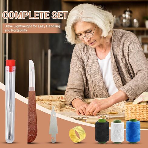 36Pcs Sewing Tool Set, Big Eye Steel Sewing Needles Kit Sewing Kit, Portable DIY Hand Made Craft Set for Beginners Professional DIY Lovers in Saudi Arabia