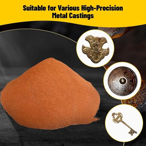 5.5LB 400 Mesh Fine Casting Sand for Metal, 0.22LB Viscosity-Enhancing Soil and 0.22LB Release Sand, Molding Clay for Jewelry Making, Casting Kit for Detailed Replicas in Saudi Arabia