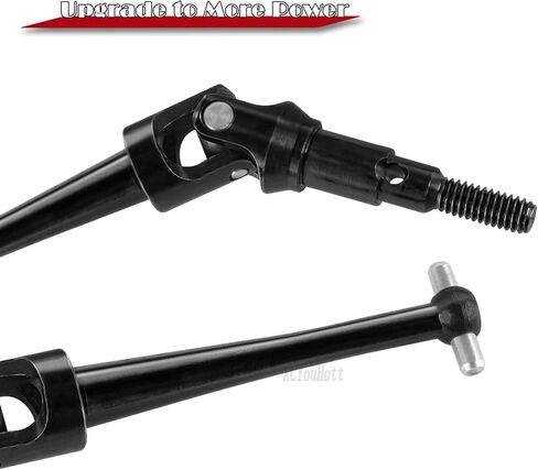 RC #45 Steel CVD Drive Shaft Upgrade Parts for 1/16 H16 16207 16208 16209 16210 RC Car,Front & Rear Driveshaft with Hex Hops Up,Red in Saudi Arabia