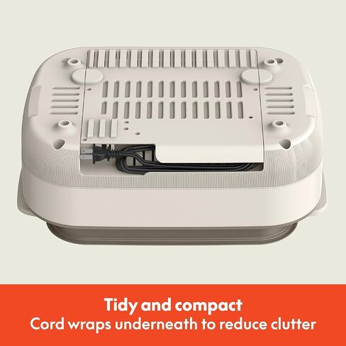 بيلا طباخ متعدد 6.0 كيو تي، طلاء سيراميك غير لاصق، 4 في 1 متعدد الاستخدامات، 4 وظائف للطهي، طهي بطيء، احرق، مقلي، بخار، يخدم 7 أشخاص، وعاء آمن للغسل في غسالة الأطباق وغطاء من الزجاج المقسى، لف سلك خالٍ من التشابك، حليب الشوفان in Kuwait