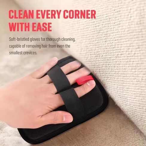 Electrostatic Pet Hair Removal Glove for Dogs and Cats 2 Pack Reusable Pet Hair Remover Tool for Bed Carpets Cloth Couch Car Seats Mitts with Strong Grip Magic Brush Pet Hair Fur Removal Gloves in Saudi Arabia
