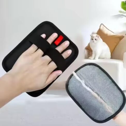 Electrostatic Pet Hair Removal Glove for Dogs and Cats 2 Pack Reusable Pet Hair Remover Tool for Bed Carpets Cloth Couch Car Seats Mitts with Strong Grip Magic Brush Pet Hair Fur Removal Gloves in Saudi Arabia