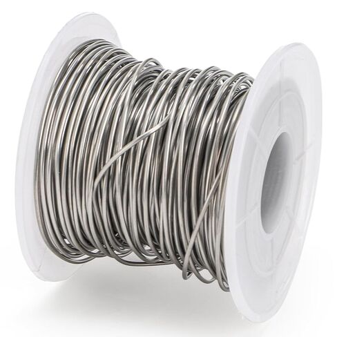 Okllen 4 Pack 18 Gauge Stainless Steel Wire, 1mm Jewelry Wire for Craft Making, Wrapping & Sculpting, 4 Rolls Total 340 ft in Saudi Arabia