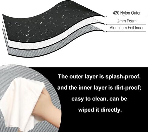 Beautyflier Dust Cover for Ninja CREAMi Deluxe Ice Cream Maker NC501/ NC301/ NC299AMZ, Protective Cover Case for Heavy Duty Ice Cream Maker, with Hand Strap, 4 Pockets, Black in Saudi Arabia