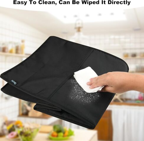 Beautyflier Dust Cover for Ninja CREAMi Deluxe Ice Cream Maker NC501/ NC301/ NC299AMZ, Protective Cover Case for Heavy Duty Ice Cream Maker, with Hand Strap, 4 Pockets, Black in Saudi Arabia