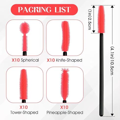 40 PCS Sewing Machine Cleaning Brushes Set, Reusable Silicone Dense Bristles Clean Brush for Internal and Spool Area, Includes 4 Different Shaped Brush Heads (Boxed) in Saudi Arabia