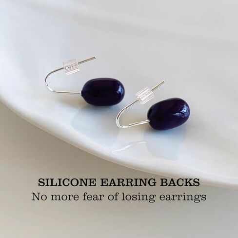 200 Soft, Clear Earring Back Tips, Made of Silicone, Suitable for Stud and Hook Earrings, Hypoallergenic. in Saudi Arabia