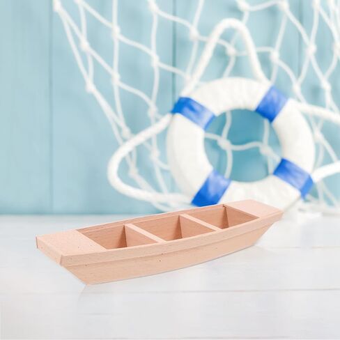 Totority Wooden Boat Toy 20 Inch Miniature Craft Model for Kids DIY Painting Small Wood Boat Decorative Ocean Nautical Accessory in Saudi Arabia