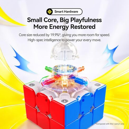 GAN i Carry 4, Bluetooth Speed Cube Smart 3x3 Magnetic Connected Electronic Speedcube for Kids Adults Timer Tracking Movement Steps with App Online Competition, Battery Replaceable Frosted Version in Saudi Arabia