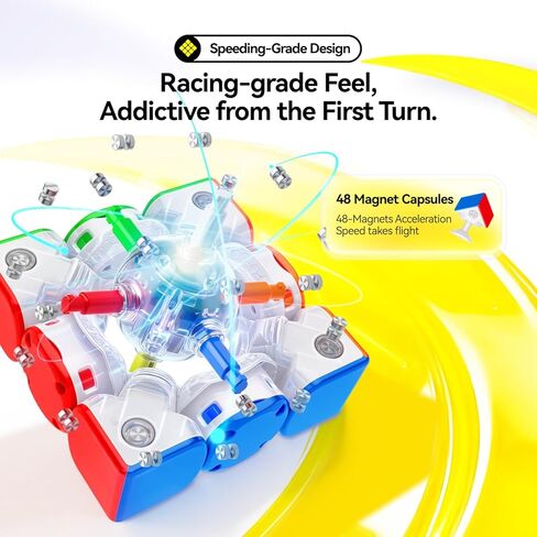 GAN i Carry 4, Bluetooth Speed Cube Smart 3x3 Magnetic Connected Electronic Speedcube for Kids Adults Timer Tracking Movement Steps with App Online Competition, Battery Replaceable Frosted Version in Saudi Arabia