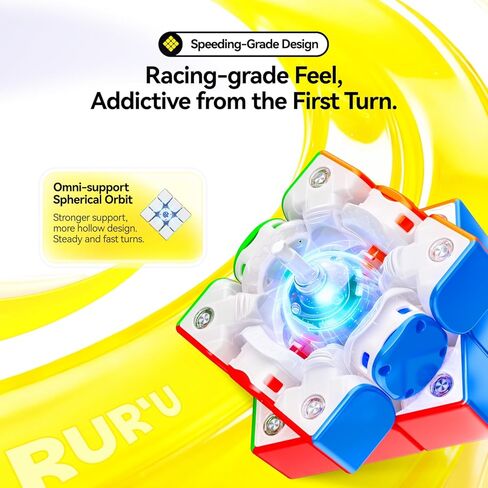 GAN i Carry 4, Bluetooth Speed Cube Smart 3x3 Magnetic Connected Electronic Speedcube for Kids Adults Timer Tracking Movement Steps with App Online Competition, Battery Replaceable Frosted Version in Saudi Arabia