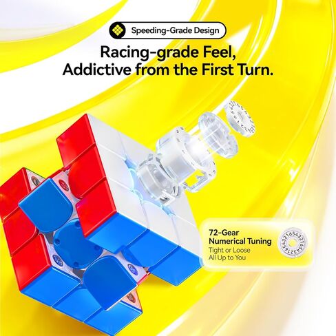 GAN i Carry 4, Bluetooth Speed Cube Smart 3x3 Magnetic Connected Electronic Speedcube for Kids Adults Timer Tracking Movement Steps with App Online Competition, Battery Replaceable Frosted Version in Saudi Arabia