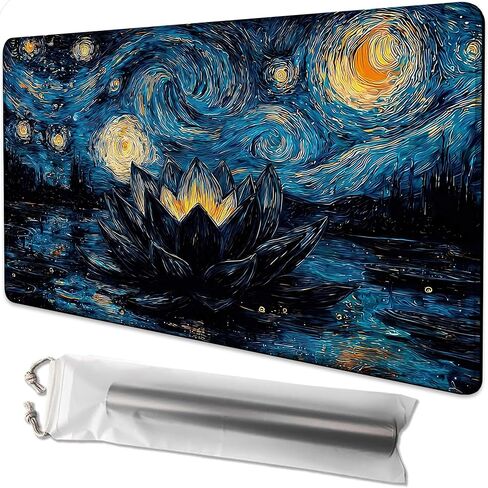 لـ MTG Playmat مقاس 24 × 14 بوصة Dragon Magic Play Mat بطاقة لعبة حصيرة لـ Magic The Gathering TCG PTCG Playmat مع أكياس تخزين مجانية ودعم غير قابل للانزلاق وحافة مخيطة in Kuwait