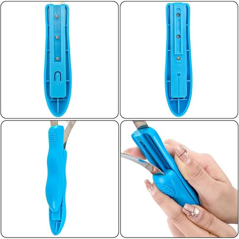 ZENFUN 6 قطع من شفرات تساقط الكلاب مزدوجة الجوانب، أداة تهذيب من الفولاذ المقاوم للصدأ للحصان والماشية والأغنام مع قبضة مريحة، أداة إزالة تساقط الكاري لجميع أنواع معطف الكلاب (حلقة واحدة مزدوجة) in Saudi Arabia