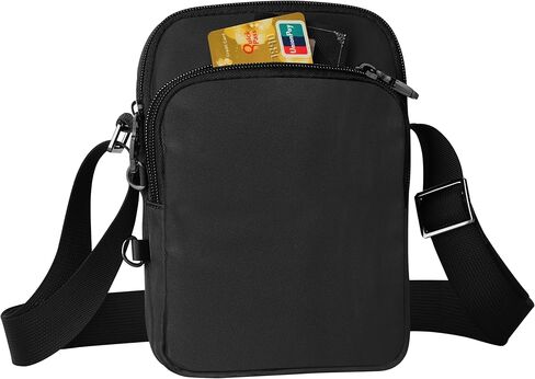 حقيبة حبال Crossbody حقيبة للنساء رجال مضاد للسرقة ، أكياس صدر الكتف مع قفل السوستة in Kuwait